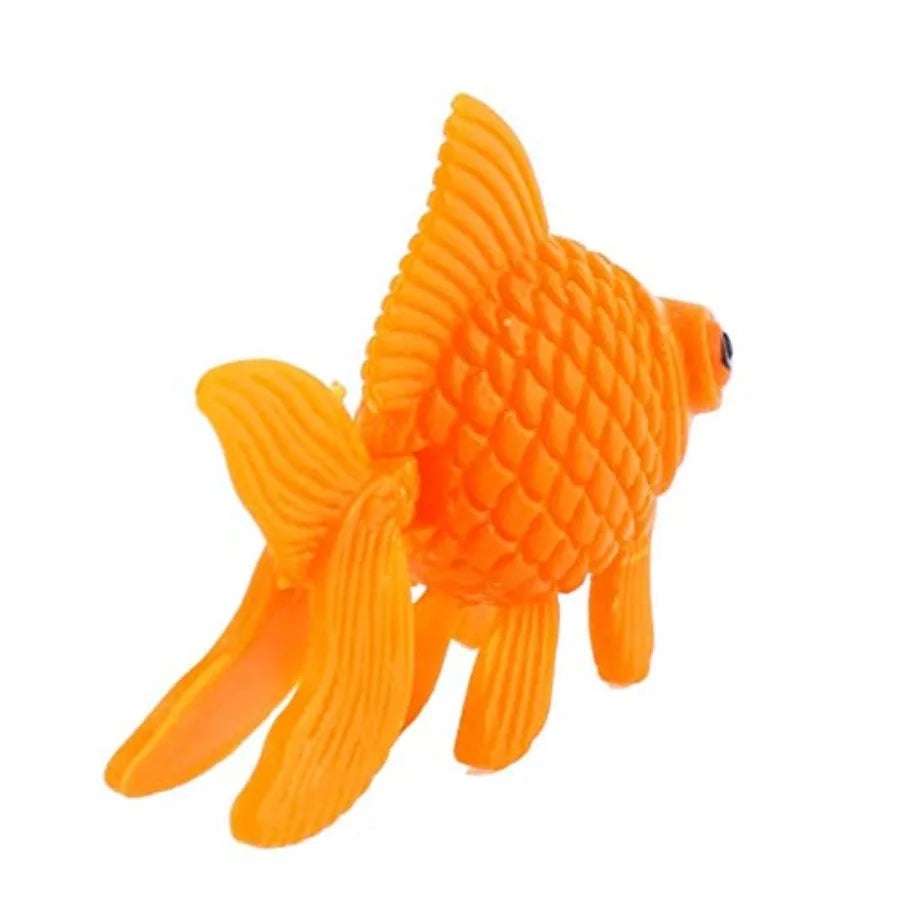 Aquarium Fish Bowl Tank Artificial Floating Plastic Orange Decor Goldfish Orment Fish Tank Decoration 10PCS