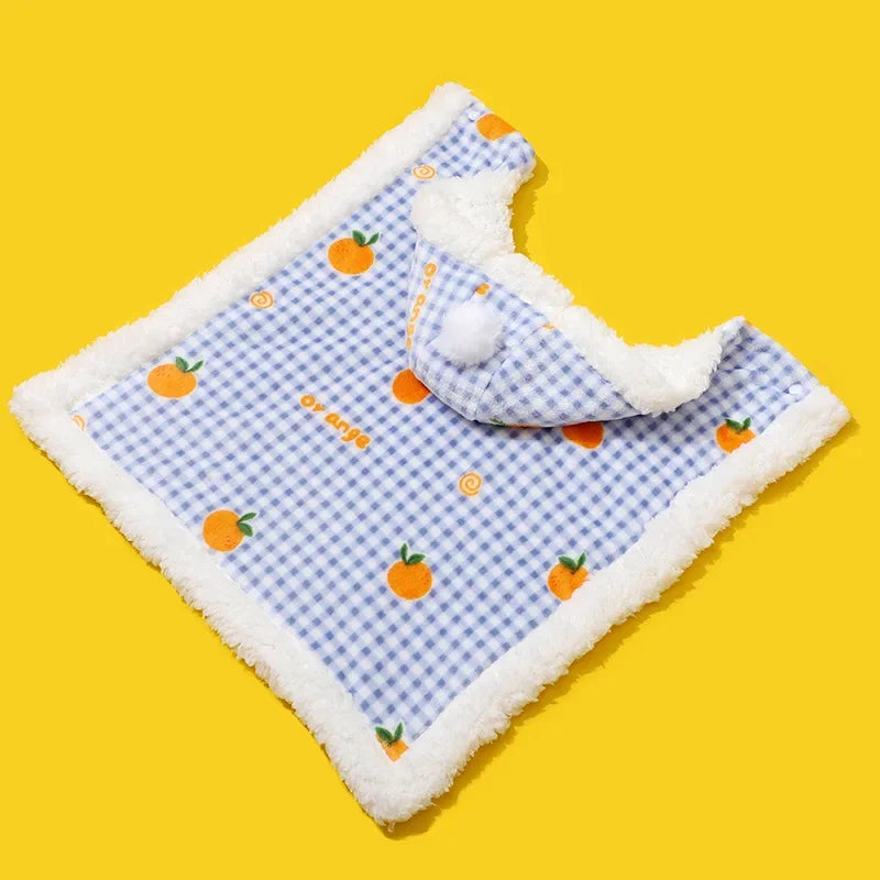 Autumn Winter Pet Dog Clothes Cloak Blanket French Bulldog Puppy Warm Windproof Jacket Sweaters For Small Dog Chihuahua Dog Coat