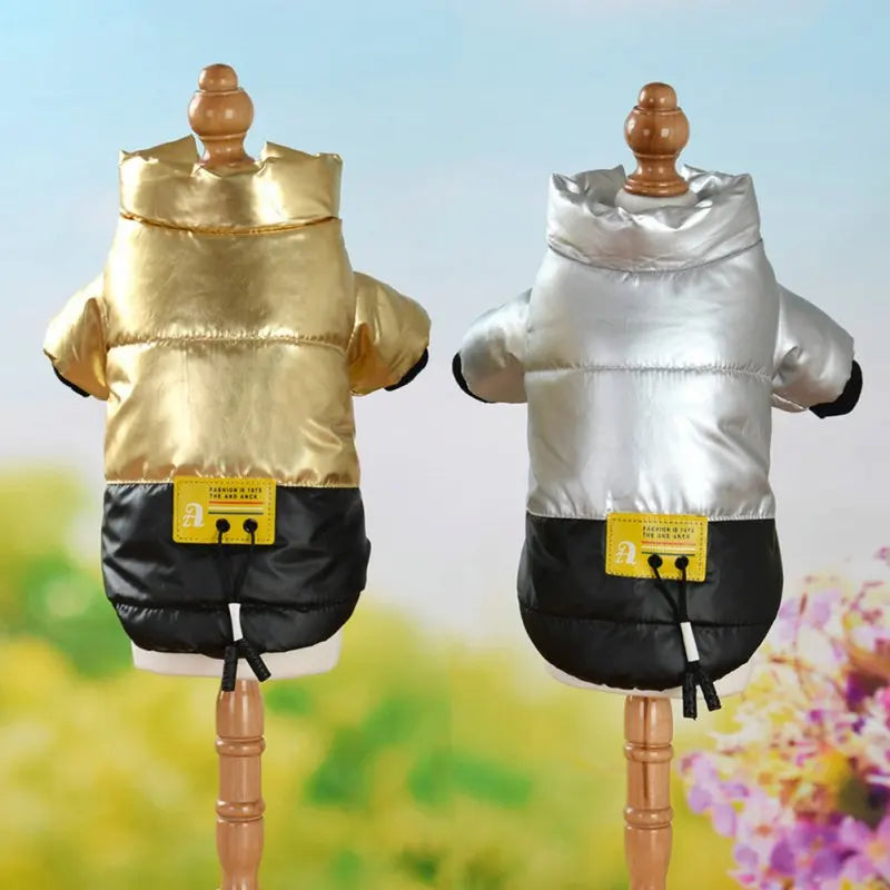 Winter Pet Dog Coat Warm Dog Puppy Autumn Cotton Padded Coat For Small Dogs Thickened Stand-up Collar Down Jacket