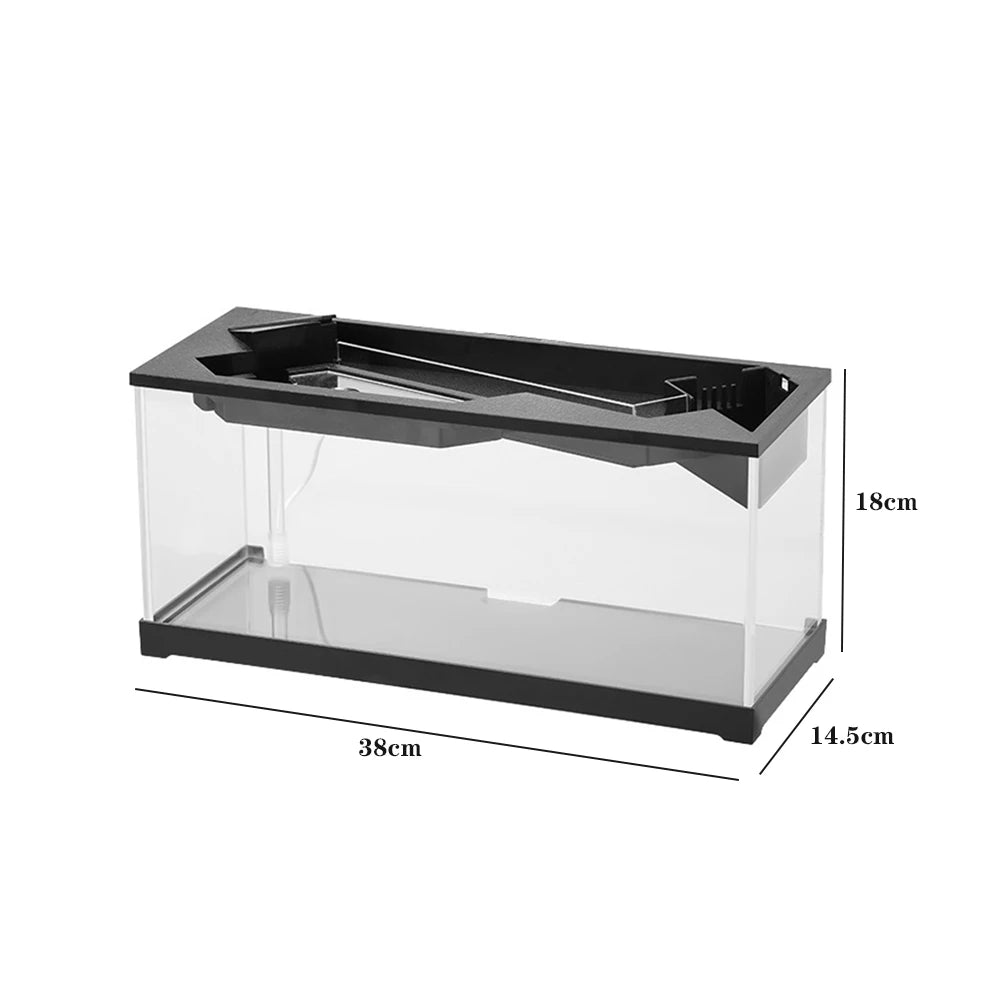Acrylic Rectangular Aquarium With Built In Light And Pump