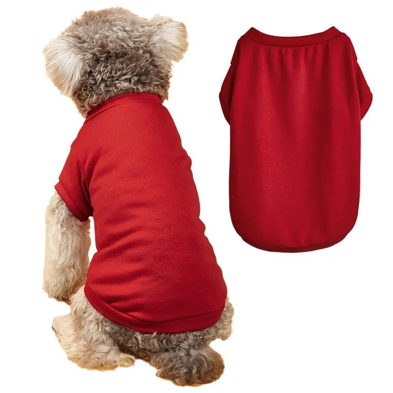 Breathable Dog T-shirt Solid Comfortable Thin Vest for Yorkshire Terrier Cute Summer Pet Clothes Dog Vest Pet Supplies