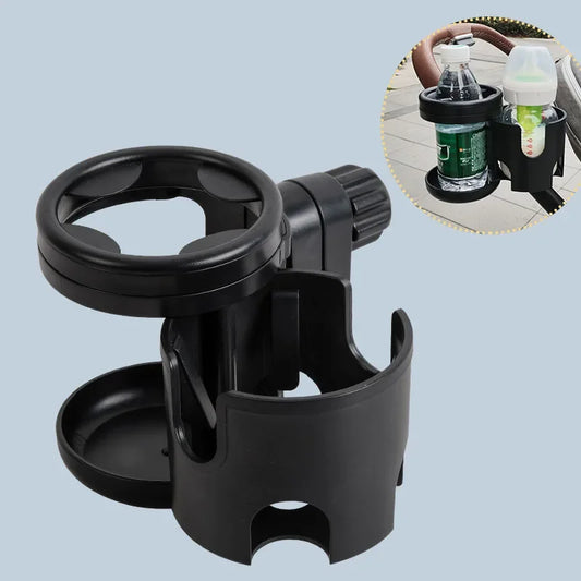 2-in-1 cup holder Baby Stroller Cup Holder Rack Children Bicycle Cart Bottle Rack Kids Bicycle Pushchair  Accessories