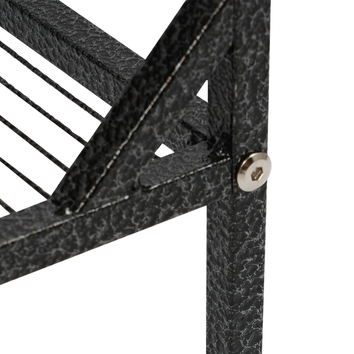 Large Black Bird Cage with Wheels, 4 Braked Wheels (2) Acid-Washed Iron 46×46×136cm Open Top for Parrots