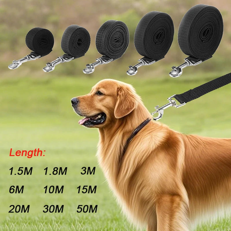 Long Strong Nylon Dog Leash 10m 15m 20m Pet Training Leash For Small Big Dogs Outdoor Walking Puppy Lead Rope Labrodor Supplies