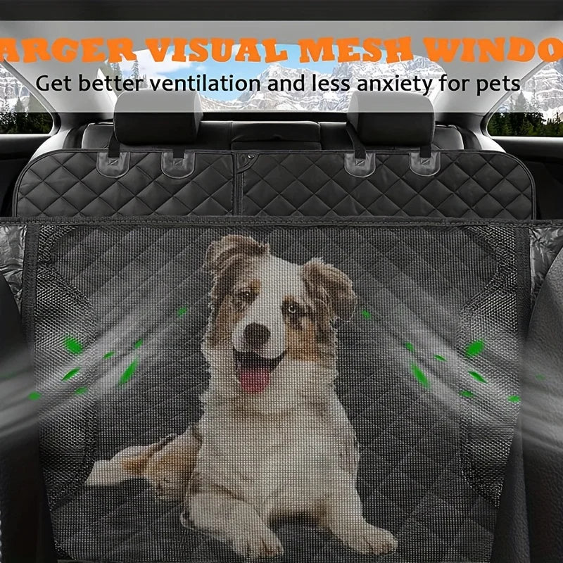 Pet Car Seat Cushion 5-in-1 Convertible Dog Car Seat Cover For Rear Seat 60/40 Split Dog Seat Cover For Car Anti Slip Dog Hammoc