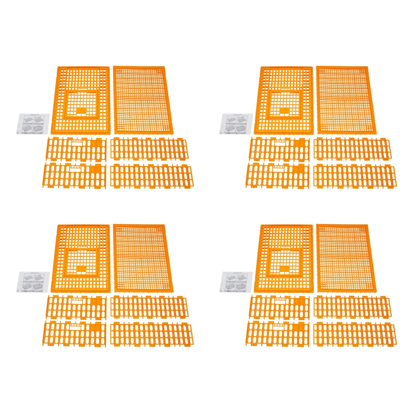 Plastic Chicken Transport Cage Stackable Poultry Crate Ventilated Farm Animal Carrier for Chickens Ducks