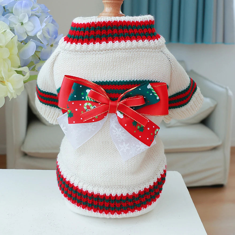 Knitted Cat Dog Sweater Autumn Winter Warm Costumes Apparels Coats Pet Products