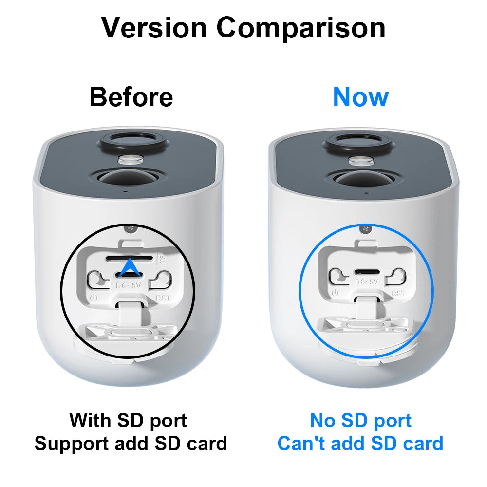 ANRAN 2K Rechargeable Battery Camera 2.4G WiFi Camera Wireless Home Surveillance Security Cameras PIR ,IP65 ,work with ANRAN app