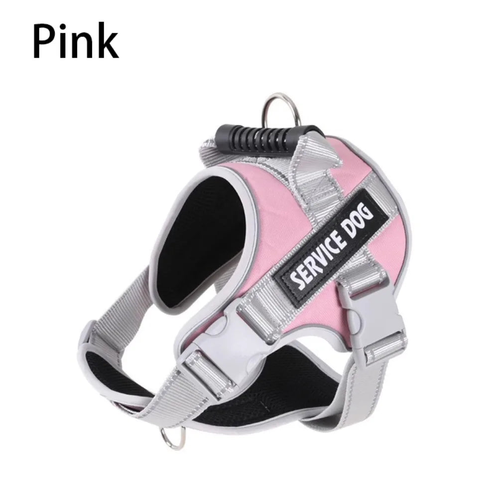 Chest Collars Adjustable Dog Harness Reflective Leash Set Reflective Vest Harness Adjustable Harness Outdoor Walking