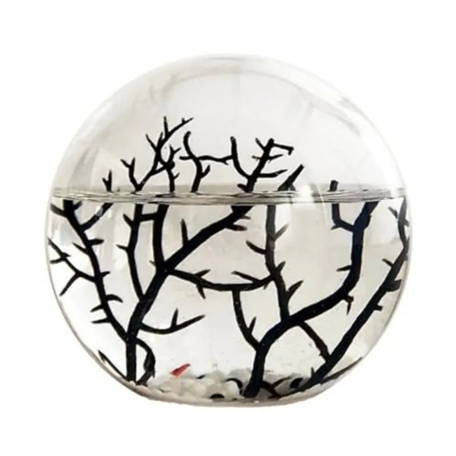 Ecosystem-Closed Ecosystem Small Round Sphere 4 with 2-3 Shrimp Ideal for Home Aquariums Compact Aquatic Environment with Natur