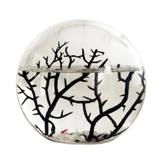 Ecosystem-Closed Ecosystem Small Round Sphere 4 with 2-3 Shrimp Ideal for Home Aquariums Compact Aquatic Environment with Natur