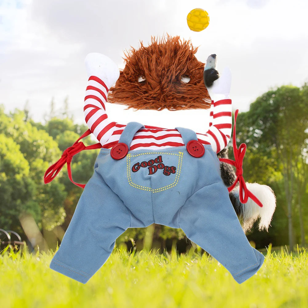 Halloween Dog Costumes Funny Pet Clothes Adjustable Dog Cosplay Costume Sets Novelty Clothing For Medium Large Dogs Pets Clothes