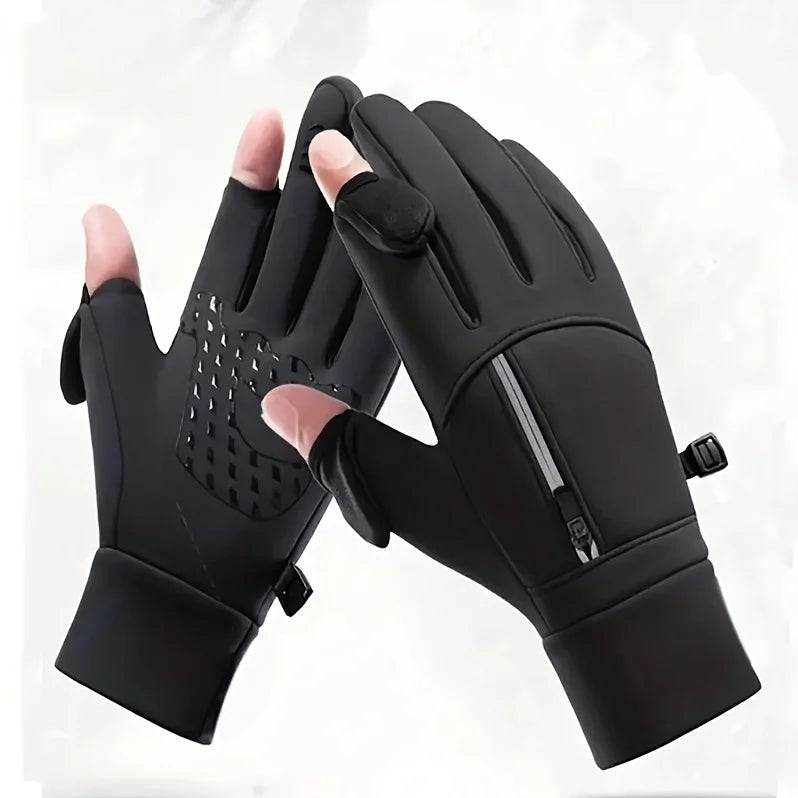 [Winter Gloves Men Women] Windproof Warm Unisex Cycling Gloves |   Autumn Winter Cold-Resistant for Outdoor Sports Running