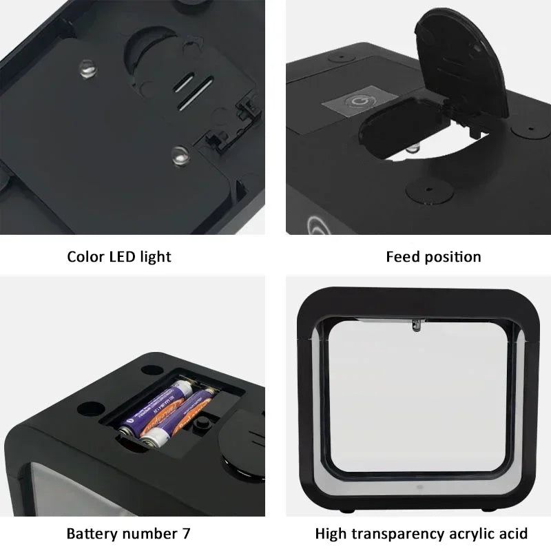 Creative LED Aquarium Decoration Mini Fish Tank With Lights