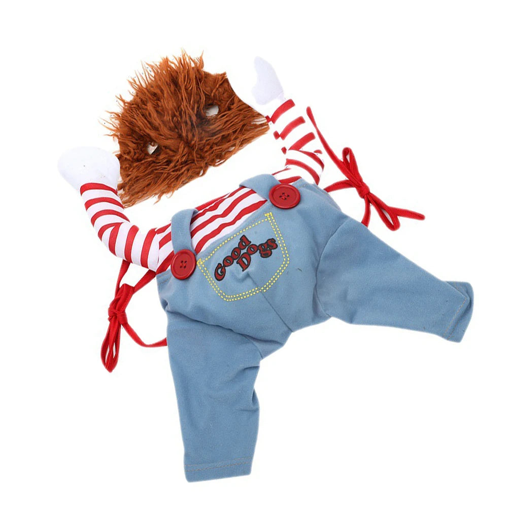 Halloween Dog Costumes Funny Pet Clothes Adjustable Dog Cosplay Costume Sets Novelty Clothing For Medium Large Dogs Pets Clothes
