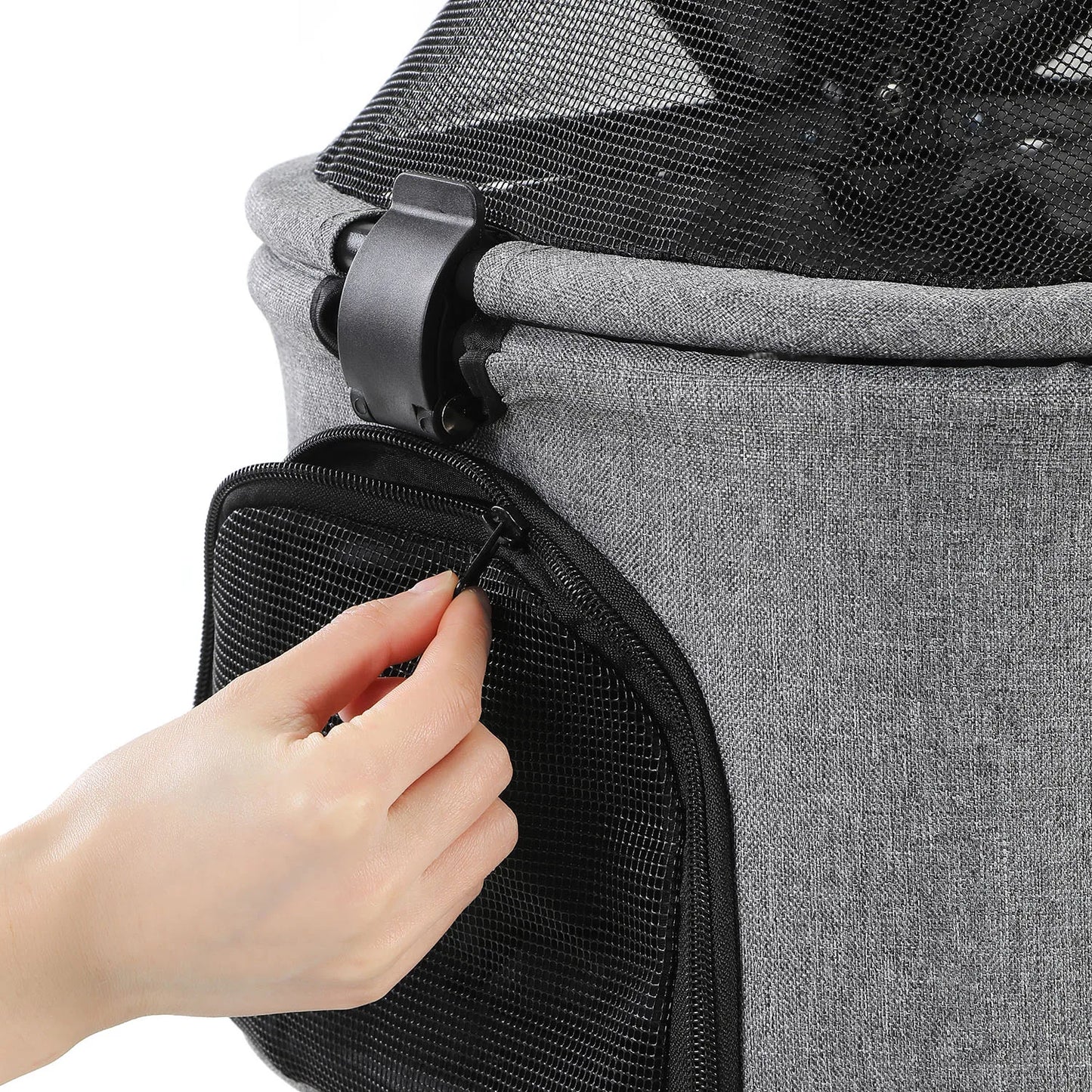 3 in 1 Pet Stroller with Removable Carrier, Folding Stroller for Small/Medium Dogs and Cats, Waterproof, All-Terrain, with Sun S