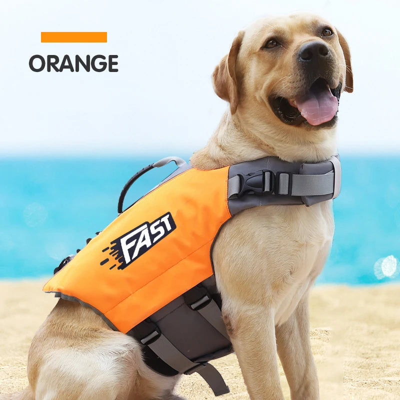 Pet Swimming Life Jacket Safety Vest for Dogs Swim Fashion Adjustable Reflective in Pool or Surfing Drifting Dog Life Vest