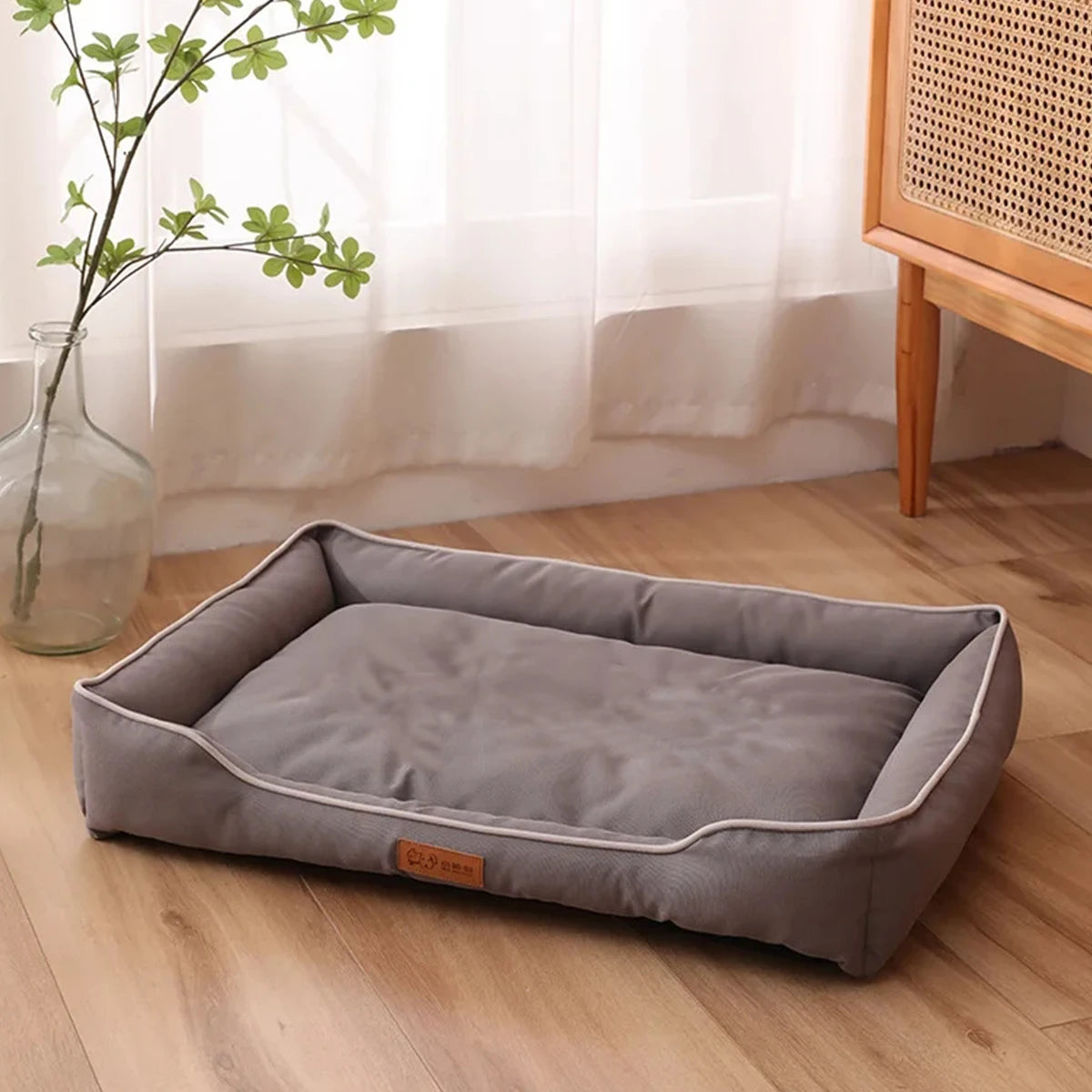 Four Season Square Dog Bed for Large Dog Mattress Bite-resistant Cat Bed Soft Thickened Dog Bed Waterproof Sofa Pet House