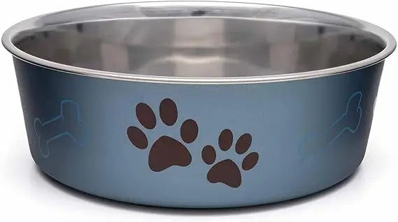 Bella Dog Bowls- Stainless Steel Dog & Cat Bowls - Spill Proof Dog Food Bowl, Cat Bowl, Puppy Essentials & Pet Supplies Great f