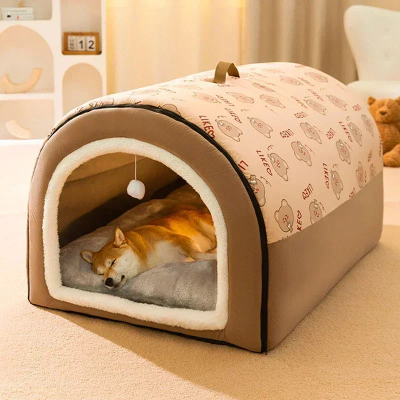Removable Pet Dog Bed Cozy Pet Nest for Small Medium Dogs Cats Winter Warm Dog Sleeping Bed Comfortable Pet House Pet Supplies