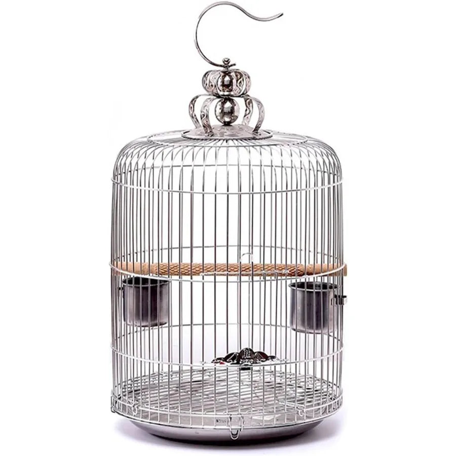 Aimery Bird Cage Stainless Steel Birdcage Small Bird cage Bird Cages for Parrots Travel Bird Cage Bird Travel cage Size : V36G