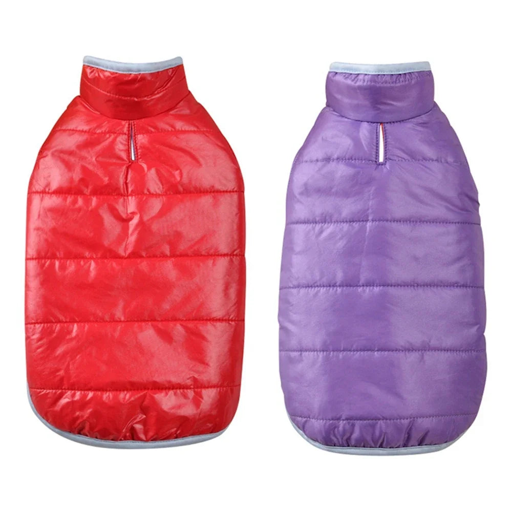 Reversible Dog Coat Double Side Wear Dog Vest Jacket Waterproof Winter Dog Coat Cold Weather Pet Outfit for Small Medium Dogs