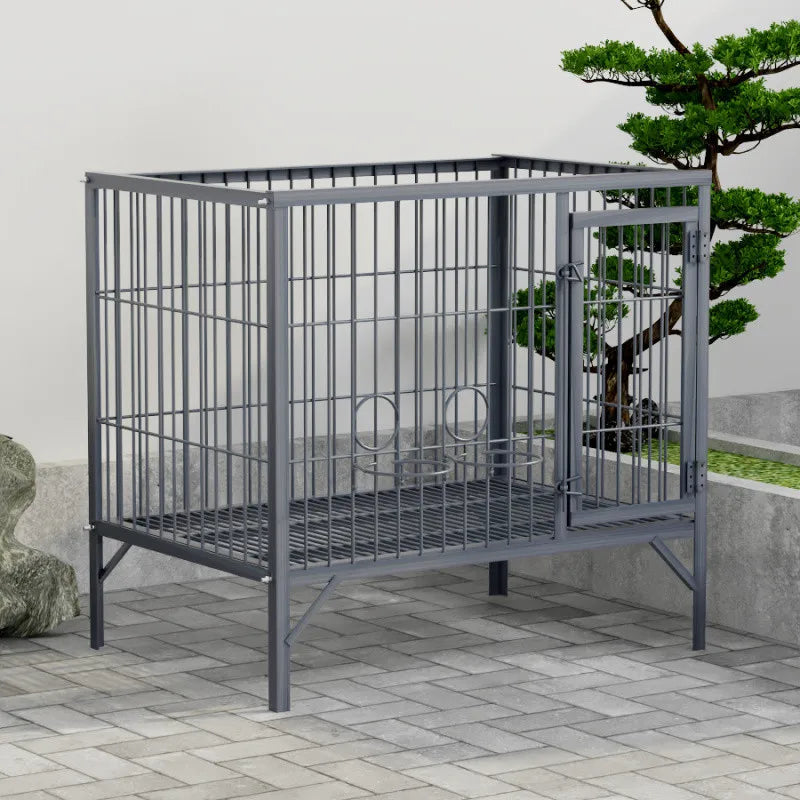 Bold Outdoor Pet Kennel for Medium Large Extra Large Dogs Including German Shepherds with Animal Pattern Tray