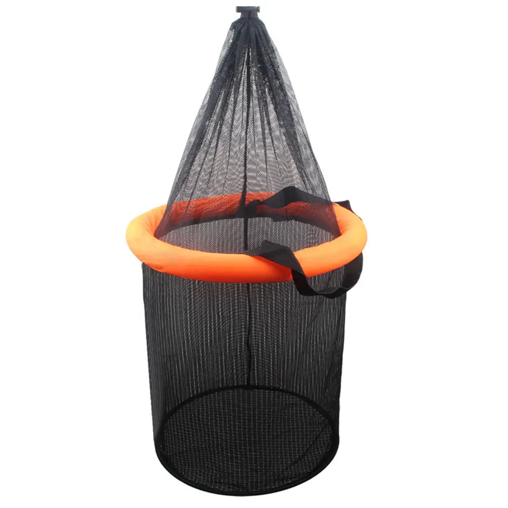 Floating Fishing Bait Basket Foldable Fishing Holder Bucket Fishing Bucket Storage Bag for Caught Fish