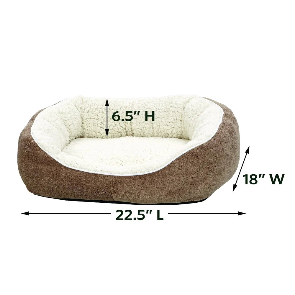 Ultra Soft Fleece Cuddle Pet Bed For Small Dogs And Cats