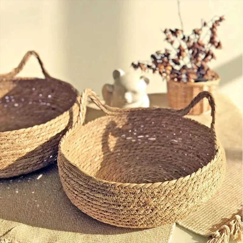 Pure hand-woven rattan cat nest four seasons universal warm pad removable washable winter pet supplies