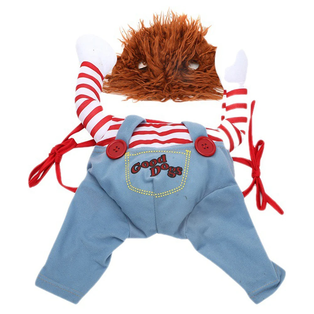 Halloween Dog Costumes Funny Pet Clothes Adjustable Dog Cosplay Costume Sets Novelty Clothing For Medium Large Dogs Pets Clothes