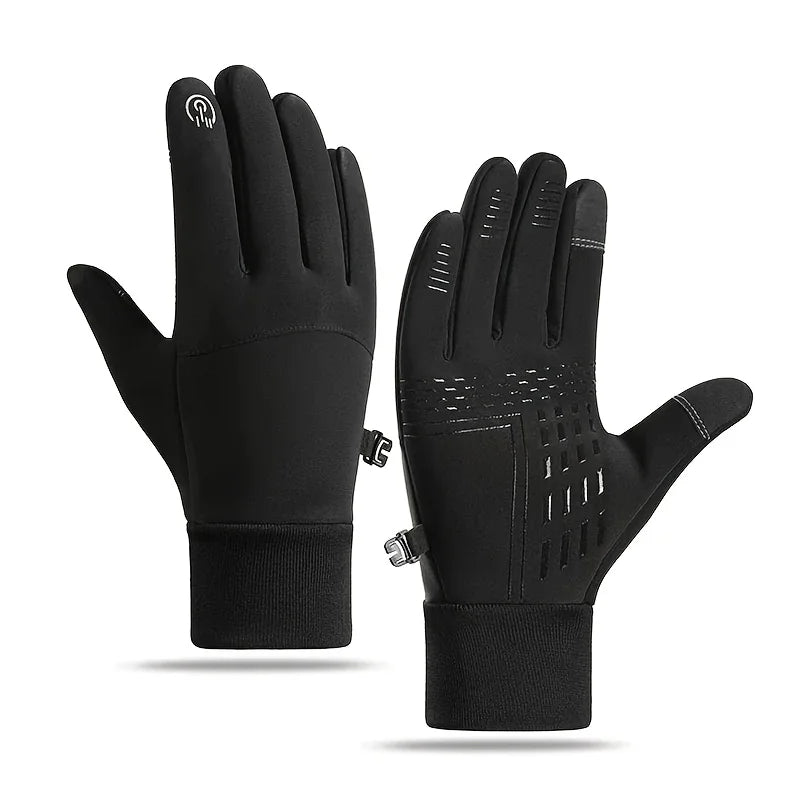 [Winter Gloves Men Women] Windproof Warm Unisex Cycling Gloves |   Autumn Winter Cold-Resistant for Outdoor Sports Running