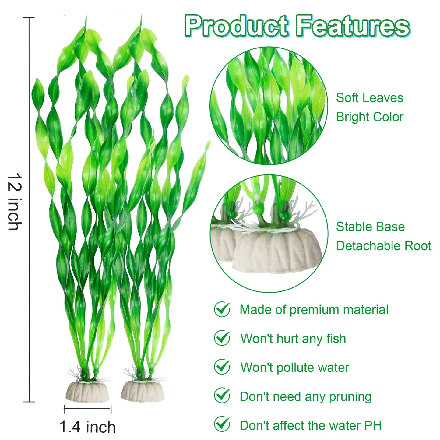 5/10pcs Plastic Aquarium Plants Fish Tank Decorations Artificial Seaweed Water grass Underwater Plants For Aquarium accessories