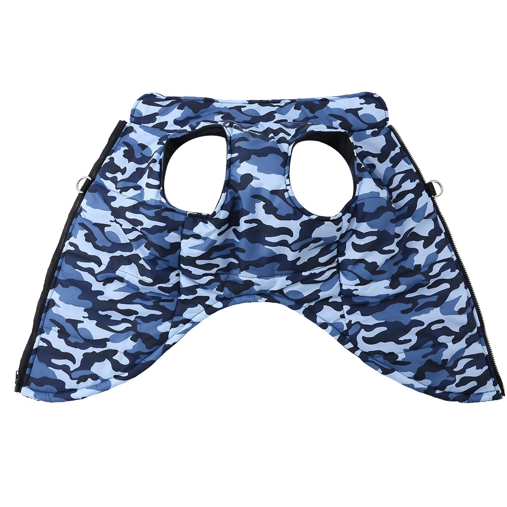 Winter Dog Clothes Coat Waterproof Large Dogs Jacket 4-6XL Camouflage Print Warm Windproof Labrodor Golden Retriever Clothing