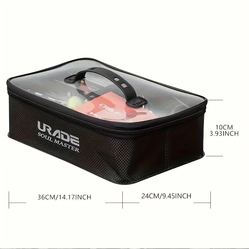 Portable EVA Fishing Storage Box Fishing Tool Accessory Organizer Bag Live Bait Storage Container Large Capacity Water Container