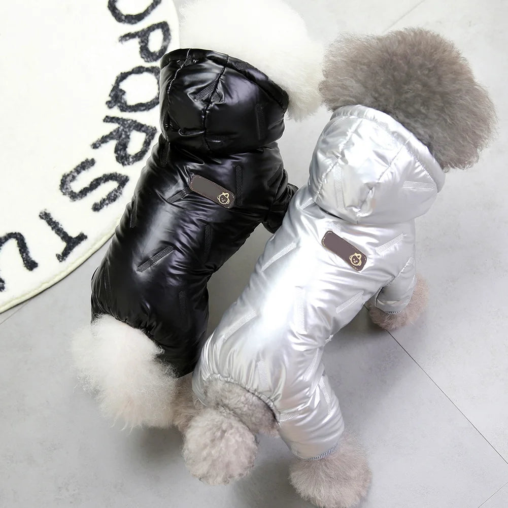 Winter Pet Dog Clothes Waterproof Warm Dog Jumpsuit for Small Dogs Chihuahua Puppy Down Coat Jacket French Bulldog Pet Outfits