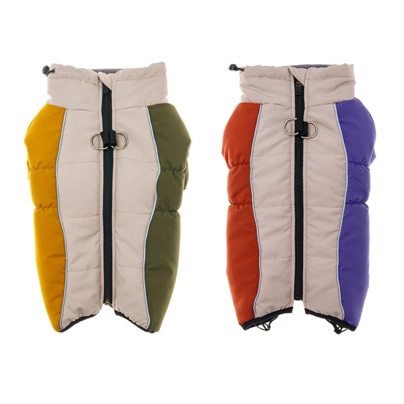 Dog Winter Coat Warm Jacket for Small Medium Dogs Padded Clothing French Bulldog Yorkie Pug Waterproof Dog Clothes Pet Outfit