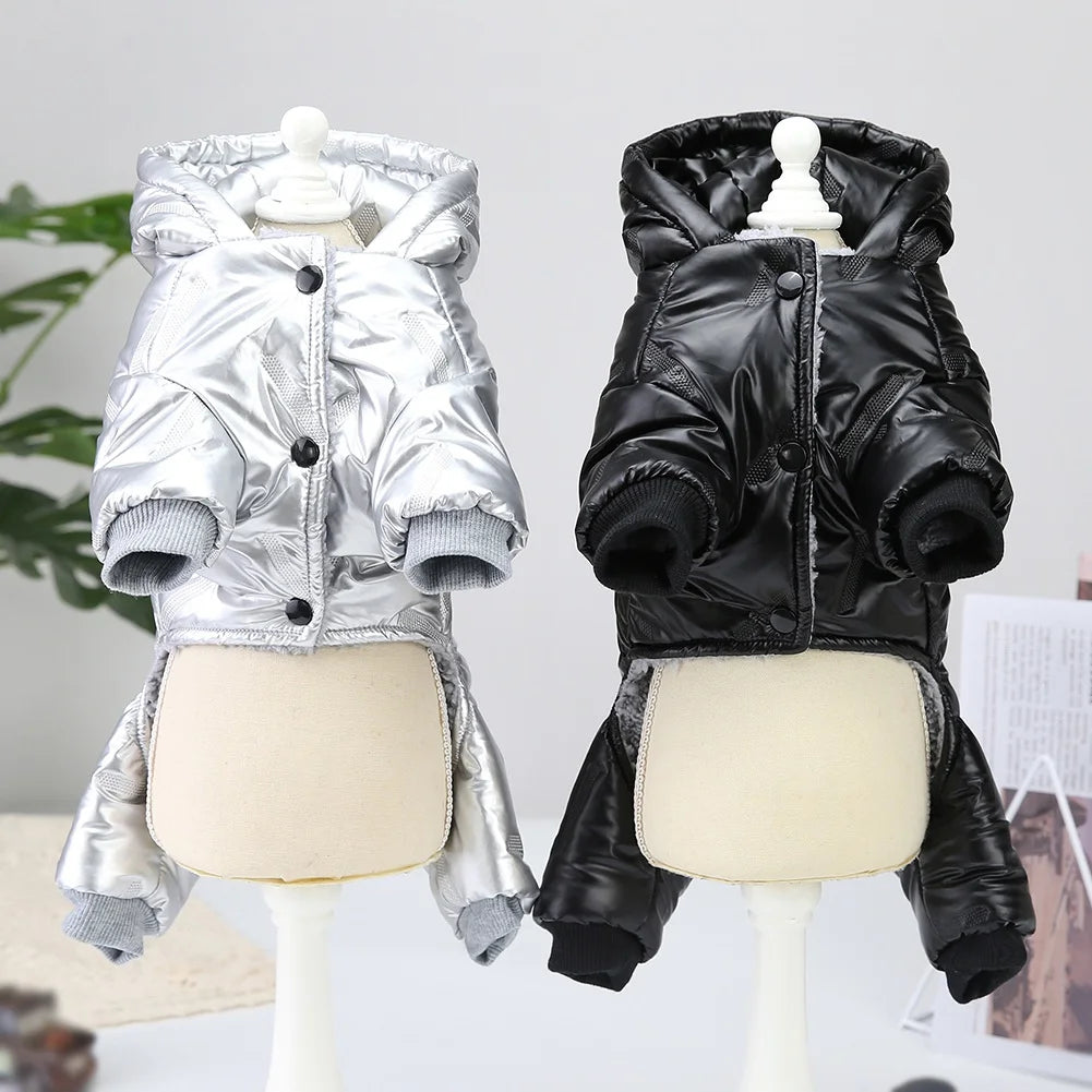 Winter Pet Dog Clothes Waterproof Warm Dog Jumpsuit for Small Dogs Chihuahua Puppy Down Coat Jacket French Bulldog Pet Outfits