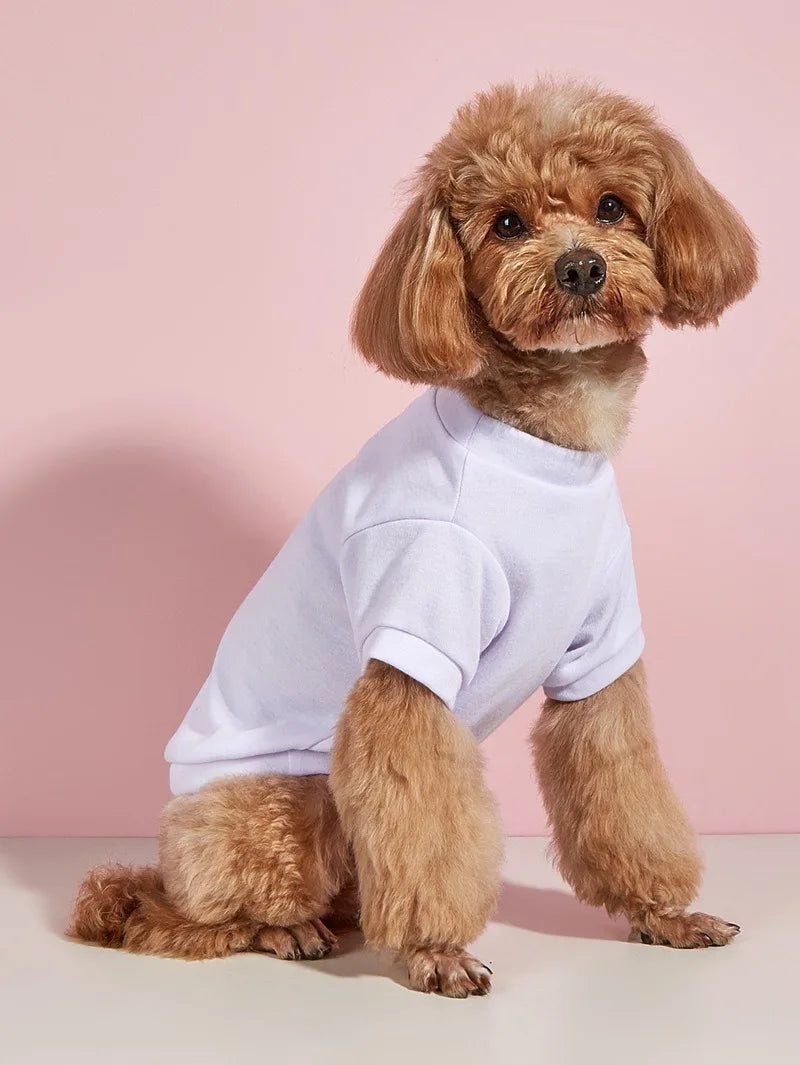 Breathable Dog T-shirt Solid Comfortable Thin Vest for Yorkshire Terrier Cute Summer Pet Clothes Dog Vest Pet Supplies