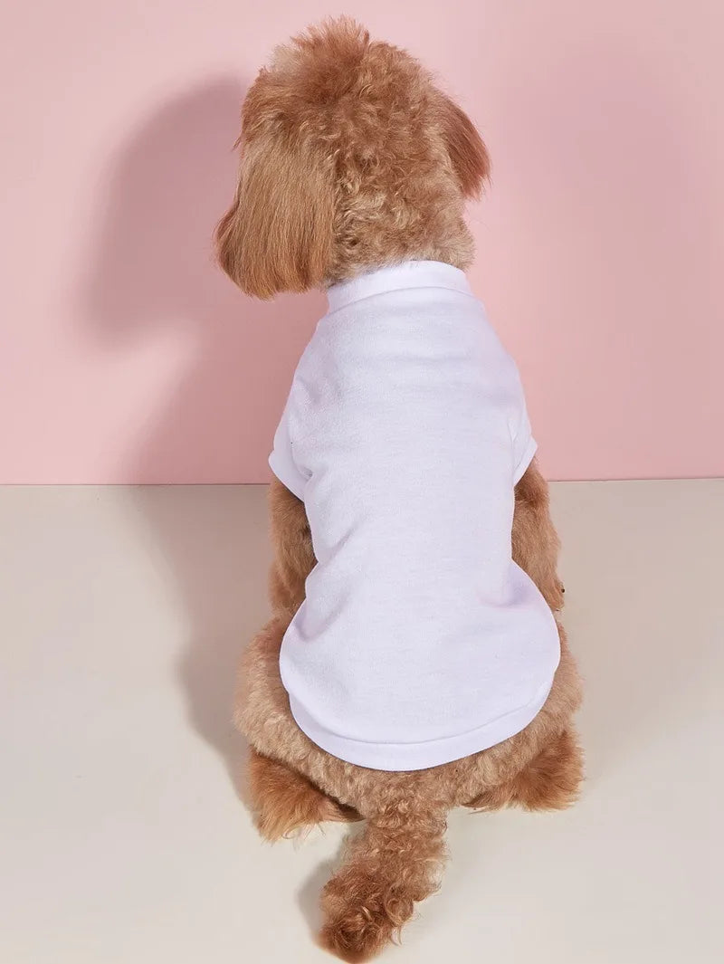 Breathable Dog T-shirt Solid Comfortable Thin Vest for Yorkshire Terrier Cute Summer Pet Clothes Dog Vest Pet Supplies