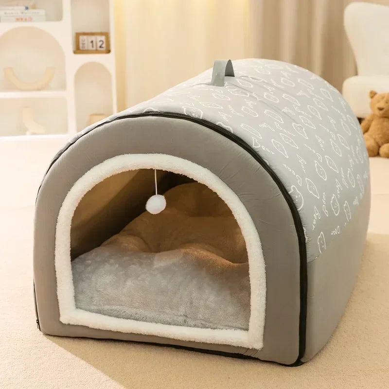 Removable Pet Dog Bed Cozy Pet Nest for Small Medium Dogs Cats Winter Warm Dog Sleeping Bed Comfortable Pet House Pet Supplies