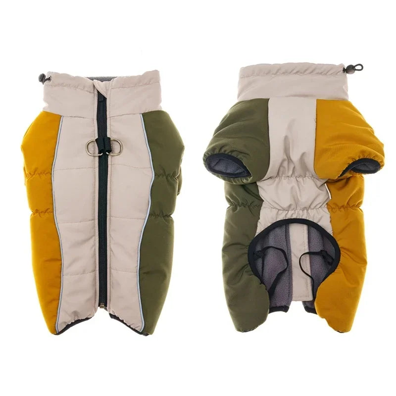 Dog Winter Coat Warm Jacket for Small Medium Dogs Padded Clothing French Bulldog Yorkie Pug Waterproof Dog Clothes Pet Outfit