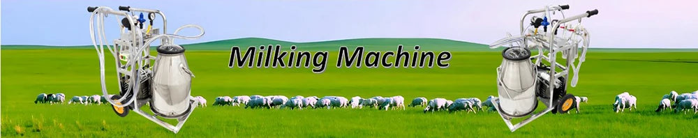 Electric Milking Machine for Cows 25L Automatic Oil-Free Vacuum Pump Goat Milker Stainless Steel Dairy Farm Milking Equipment