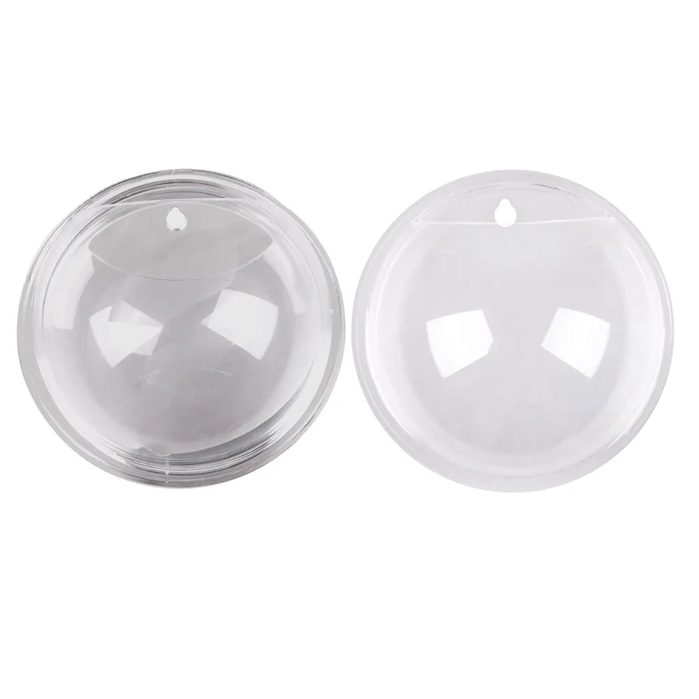 Wall Hanging Plant Bowl Viewable Fish Tanks for Indoor Furniture (Transparent)