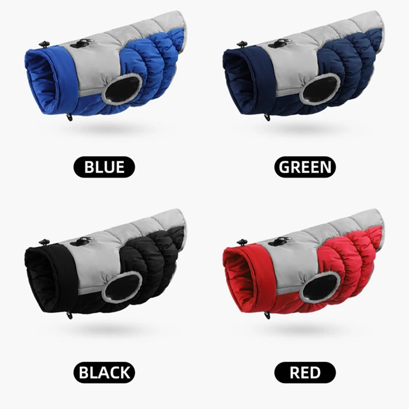Winter Dog Coat With Reflective Strip For Pet Hoodie Dog Puppy Cold Jacket Waterproof Windproof Thick Dog Padded Vest XL-6XL