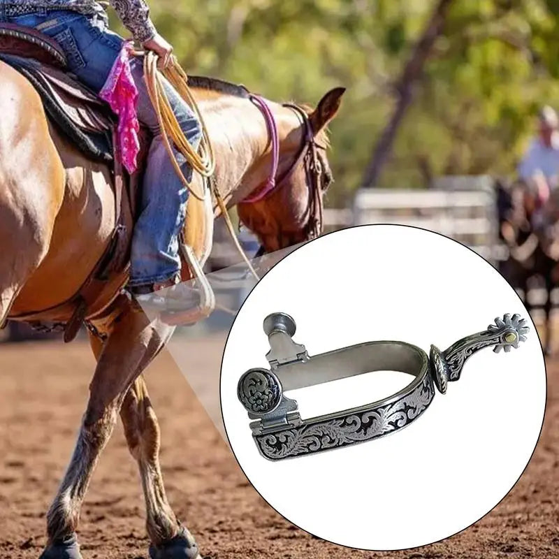 Spurs for Cowboy Boots Beautiful Western Cowboy Spurs Riding Spurs Horse Riding Accessories Horse Roping Spurs with Gear