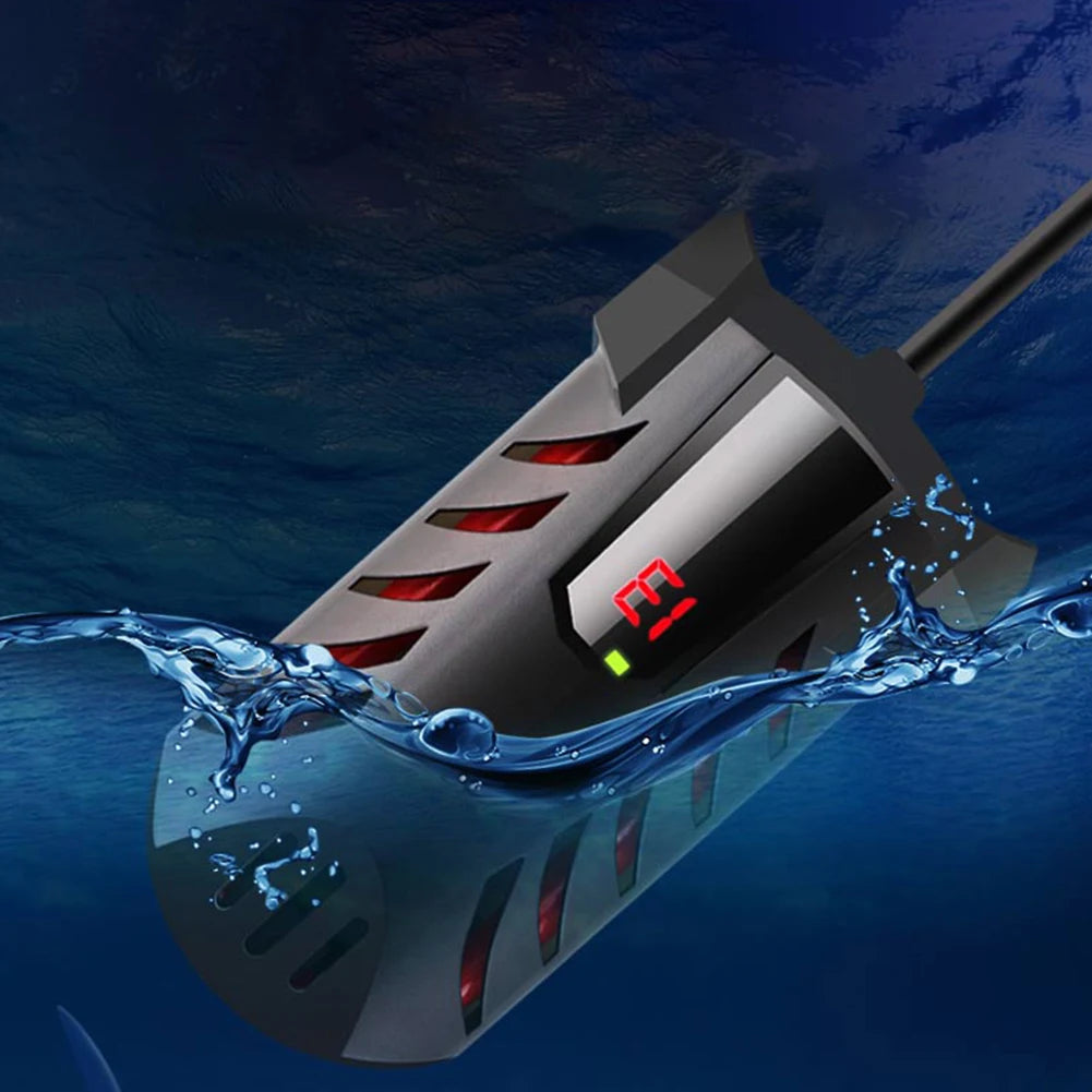 Submersible Fish Tank Heater Digital Display Aquarium Turtle Feeding Water Heater Fish Tank Thermostat Constant Temperature