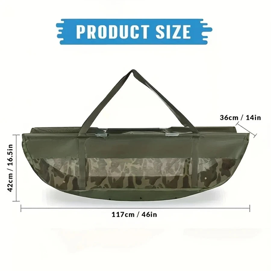 YOTO 1pc pvc Fishing Bags Fish Weigh Bags Folding Mesh Weigh Sling Fish bag for Caught Fish Weigh in Bag for Bass Fishing