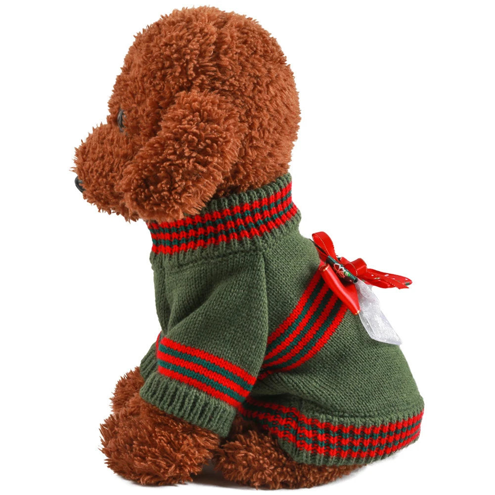 Knitted Cat Dog Sweater Autumn Winter Warm Costumes Apparels Coats Pet Products
