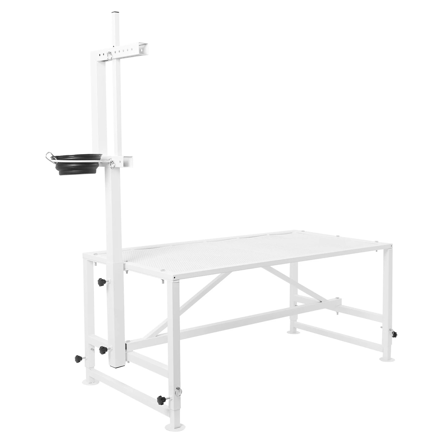 Sheep Trimming Stand, Adjustable Goat Milking Stand, Heavy Duty Metal Stand 600lbs Load for Goat Milk and Sheep Trimming